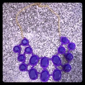 Kate Spade Purple gems bauble necklace